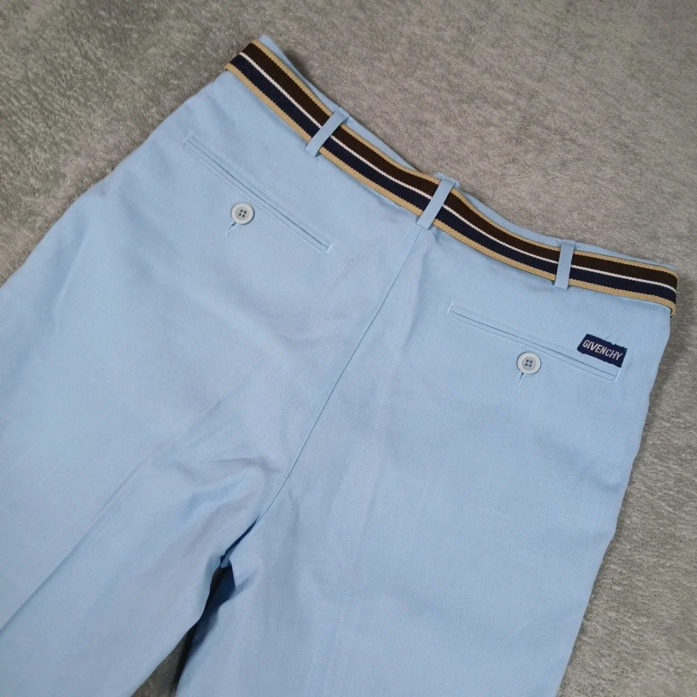 Givenchy Gentlemen Paris Trousers Pants Mens 32 Blue Preppy Boater Golfer